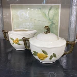 STANGL CREAM AND SUGAR